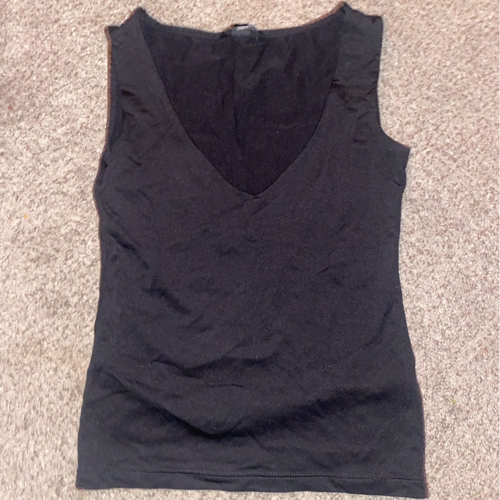 Black tank top